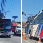 Ônibus da Radial Transporte derruba poste em principal avenida em Mogi das Cruzes